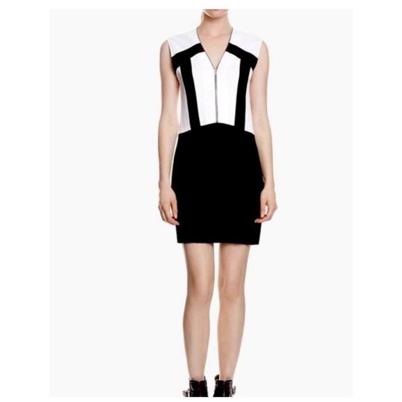 𝐒𝐀𝐍𝐃𝐑𝐎 𝐏𝐀𝐑𝐈𝐒 Blacm/White zippered dress - Picture 2 of 4